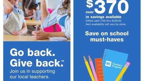 Walgreens August 2020 Coupon Book Cover
